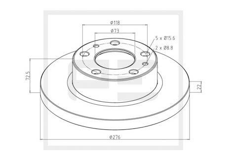 PE AUTOMOTIVE Piduriketas 026.669-10A